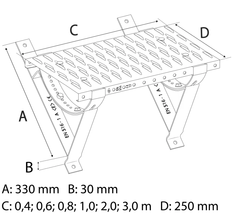 PLATFORM SET METAL FINNERA