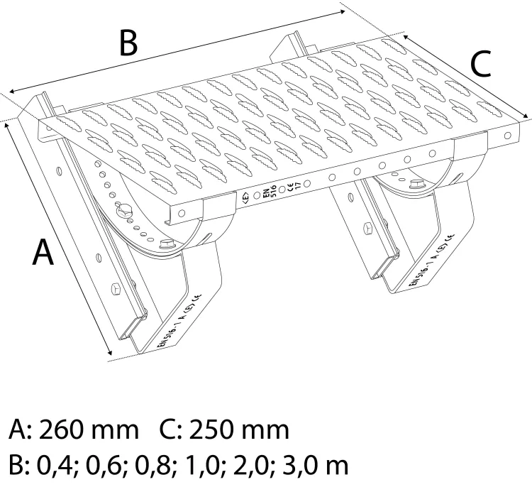PLATFORM SET METAL FLAT 2