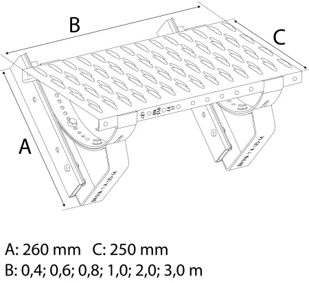 PLATFORM SET METAL FLAT 2